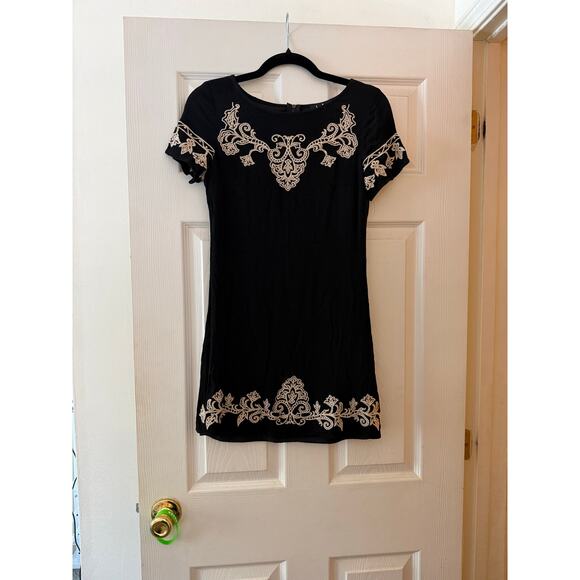 Black and Cream Lulus Dress Size XSmall - Picture 2 of 6
